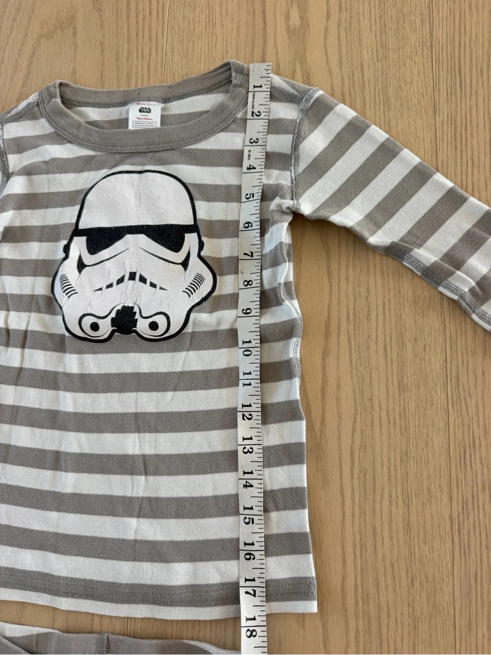Hanna Andersson Star Wars Stormtrooper Pajama Set Boys Size 6-7 Organic Cotton